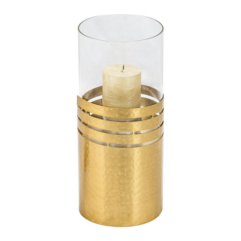 Dimple Ring Candle Holder - Gold